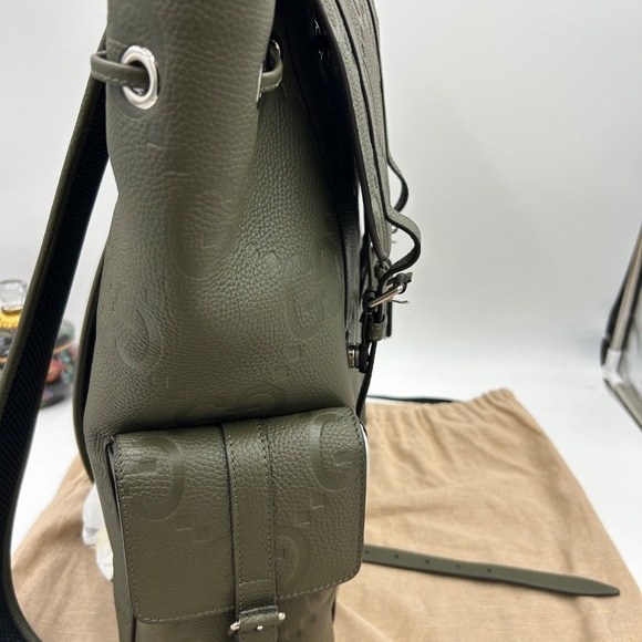 Gucci GG embossed leather LARGE backpack made in Italy NWT - Picture 7 of 14